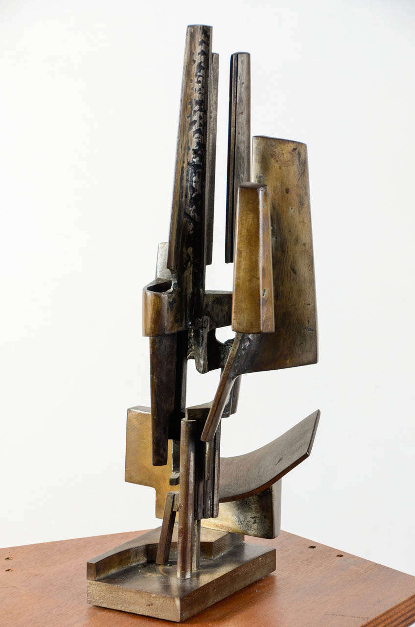 Patiné Sculpture moderniste de Gerard Mannoni datant d'environ 1955