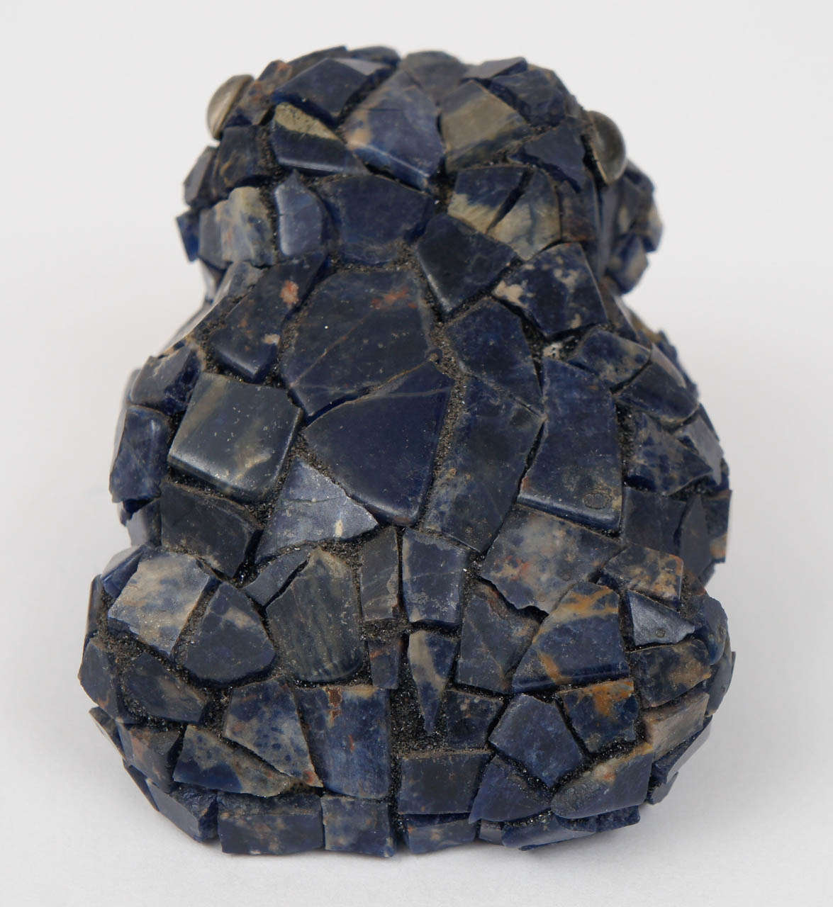 Neoclassical Lapis Lazuli and Crystal Mosaic Frog For Sale