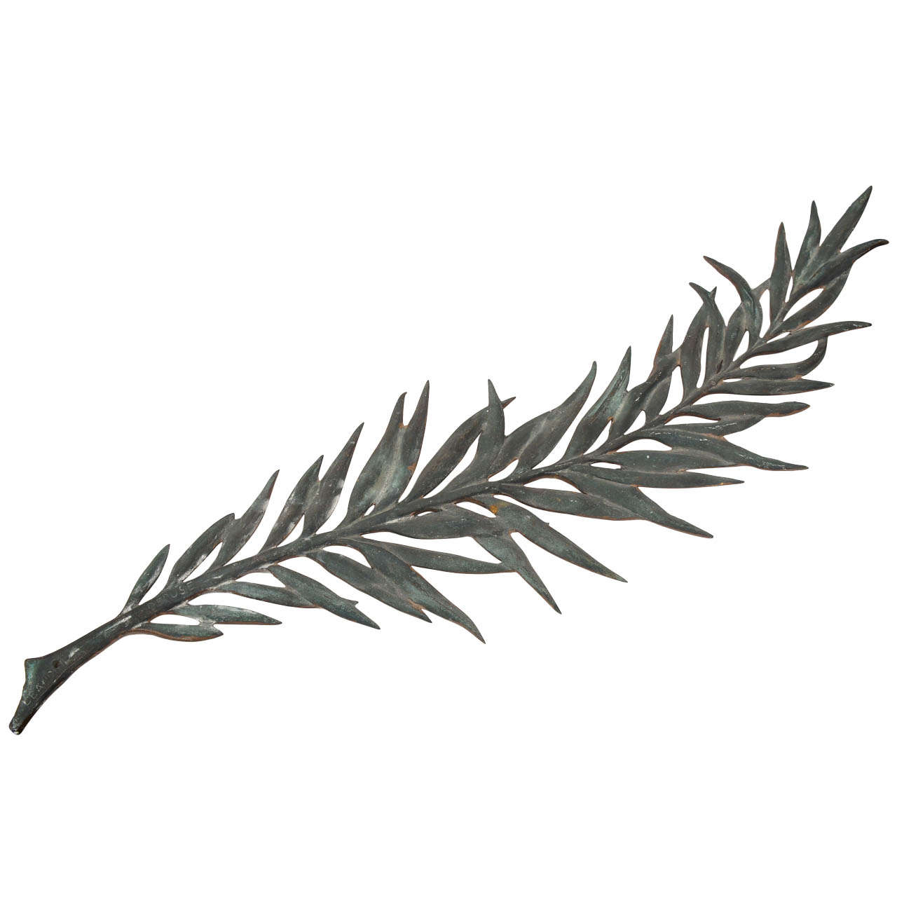 Bronze Patinated Palm Frond