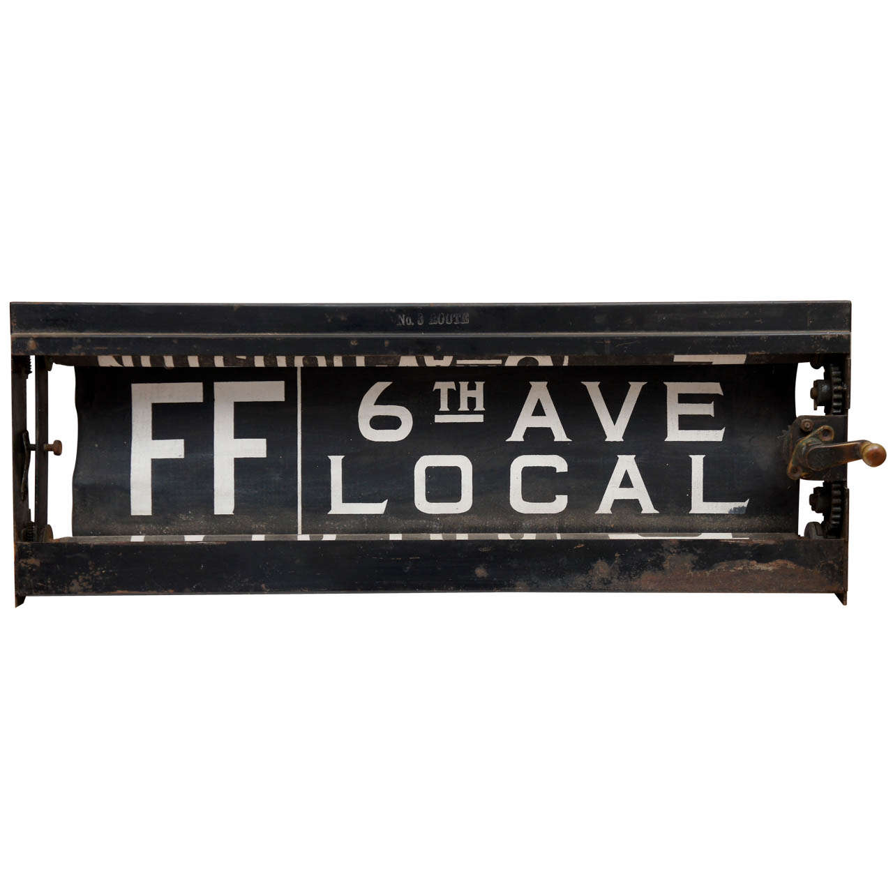 New York City Subway Sign in Original Case with Crank