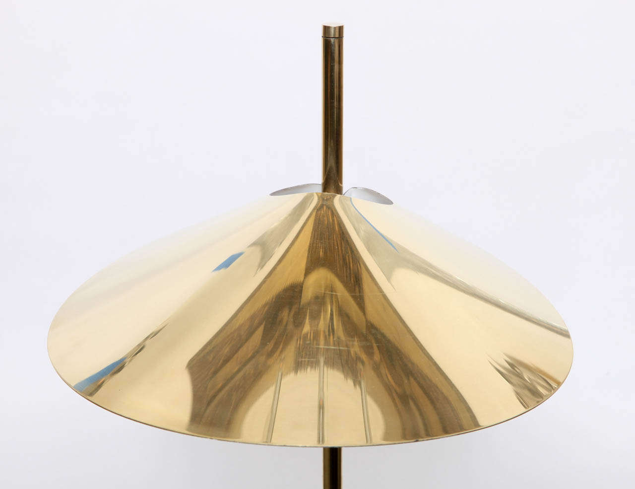 A Modernist Brass Floor Lamp signed C. Jere 1977 3