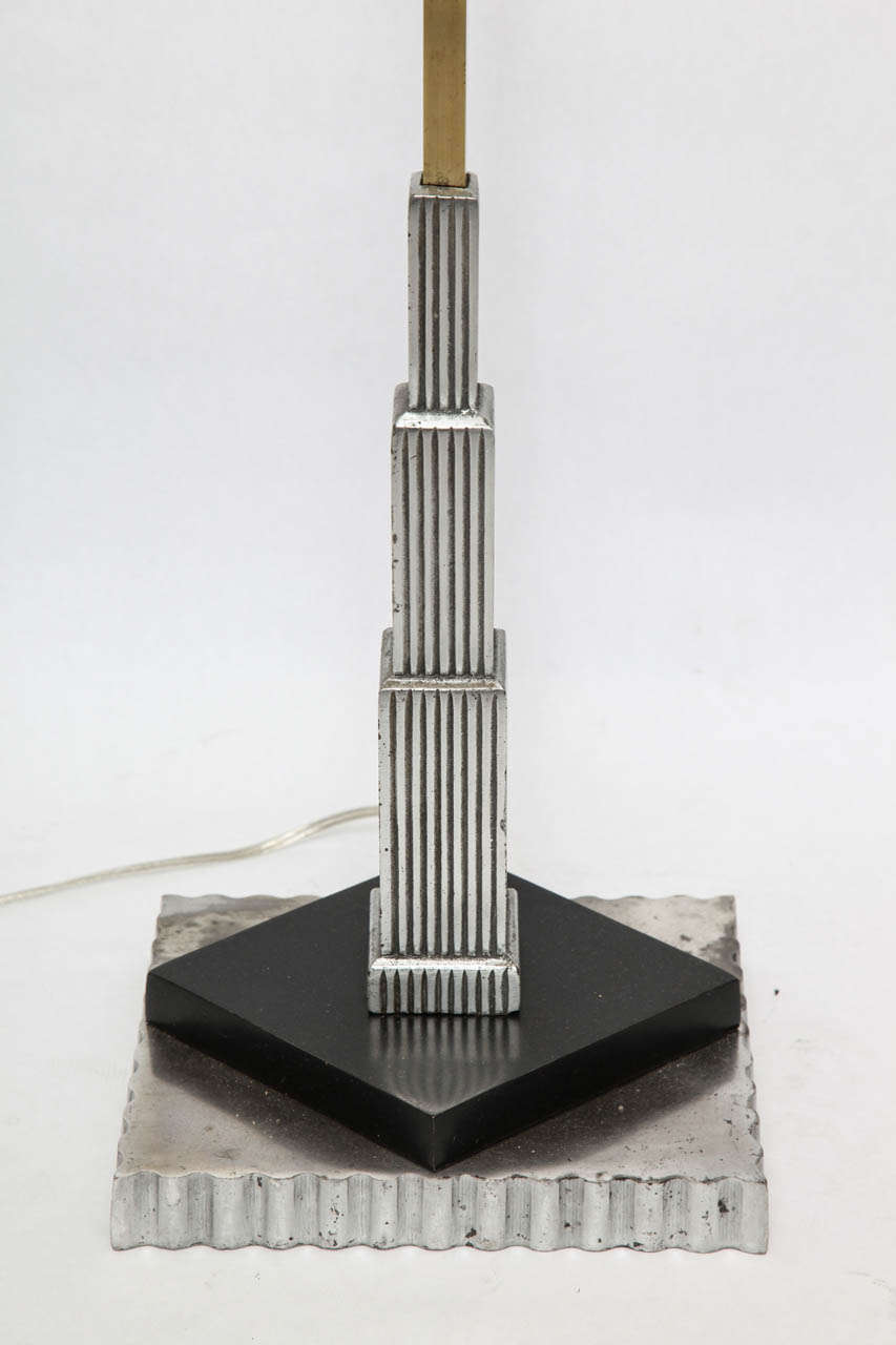 American 1920s Art Deco Skyscraper Floor Lamp