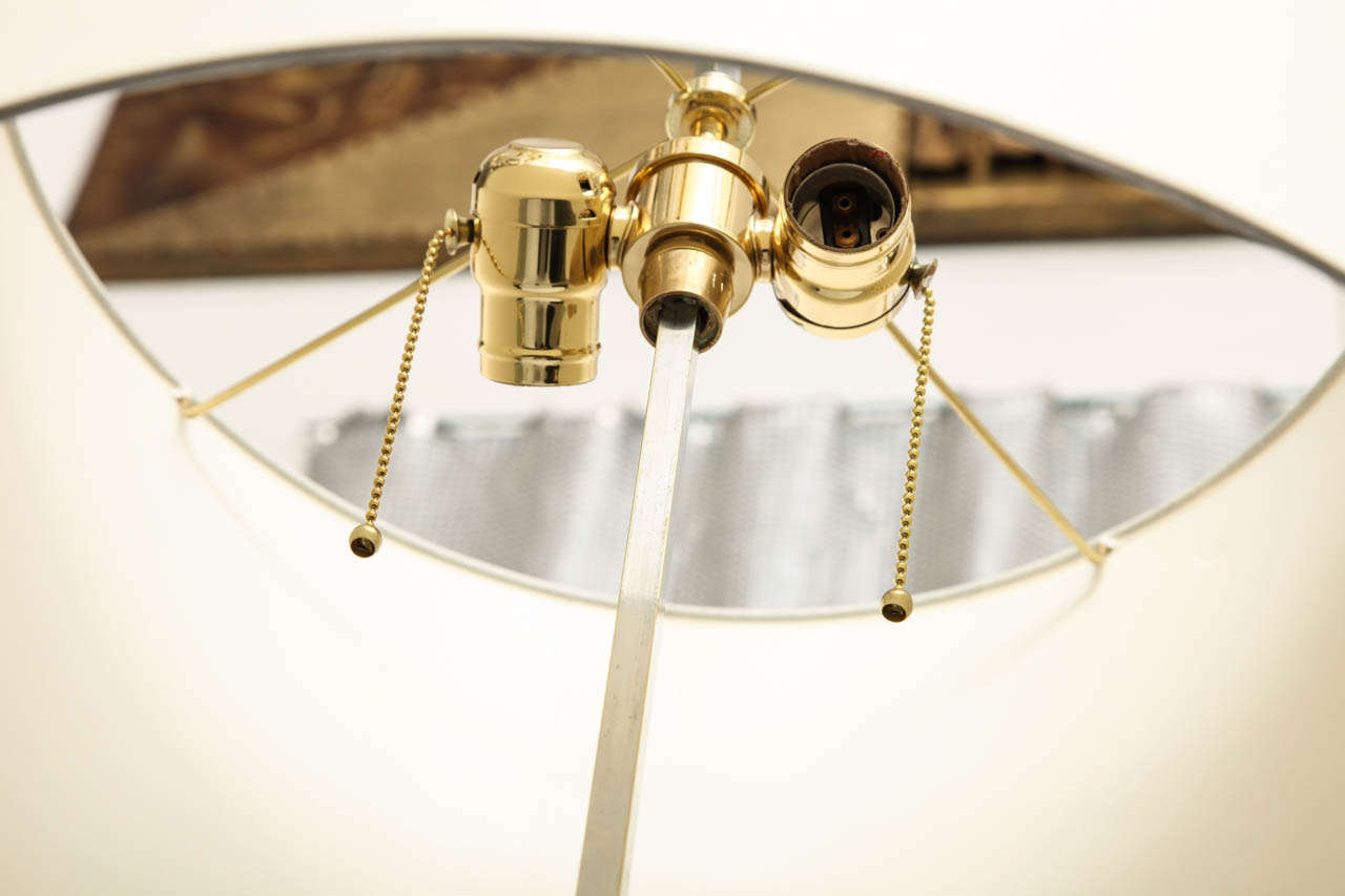 Brass 1920s Art Deco Skyscraper Floor Lamp