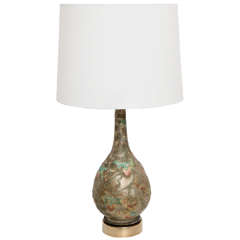 A  1920's Chinese Sculptural Ceramic Table Lamp