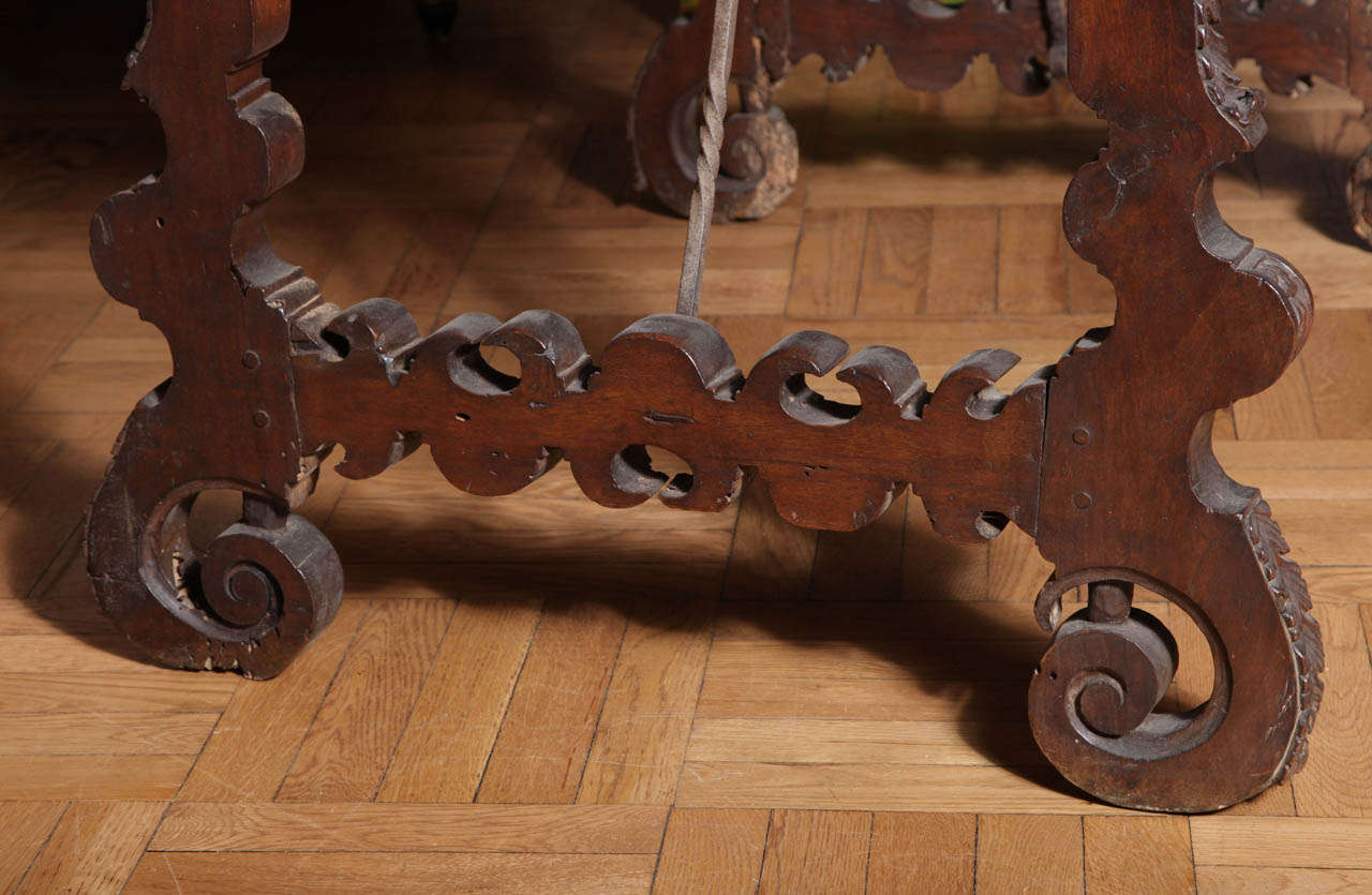 20th Century A Spanish Colonial Style Library Table For Sale