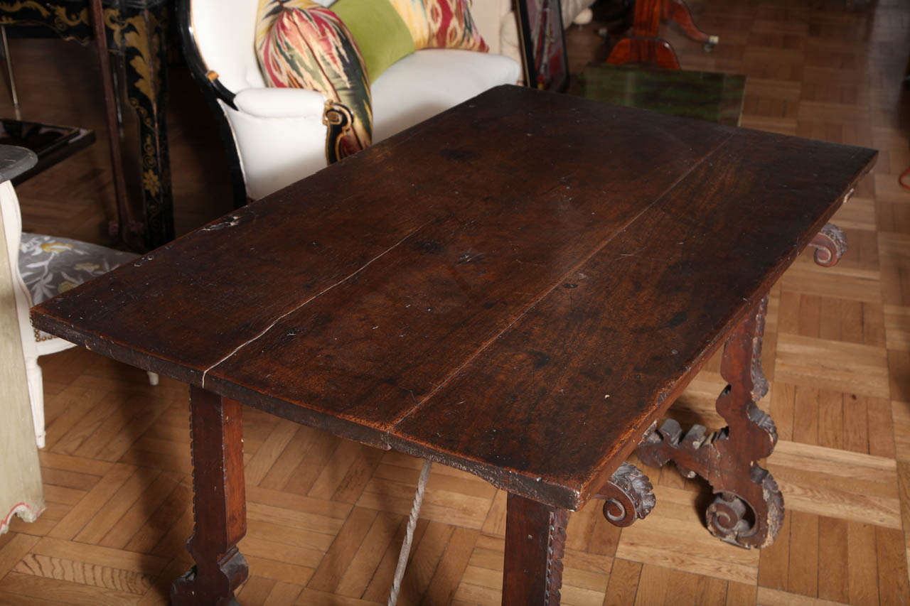 A Spanish Colonial Style Library Table For Sale 2