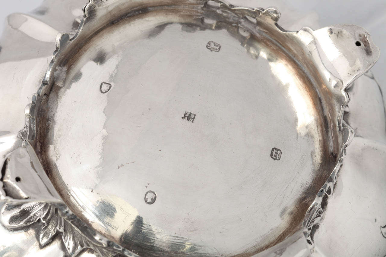 Viktorianische Sterlingsilber-Teekanne mit Fuß 5