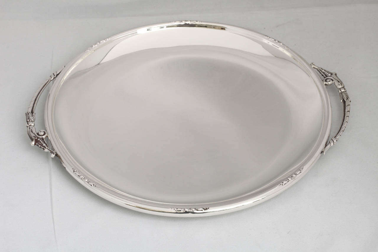 Art Deco, sterling silver serving platter/tray, Michael C. Fina Co., New York, Ca. 1930's. @14