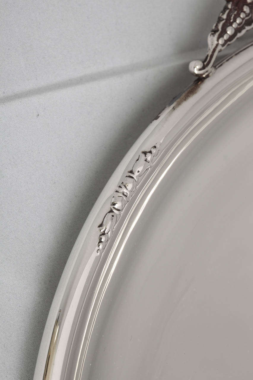 Mid-20th Century Art Deco Sterling Silver Serving Platter/Tray