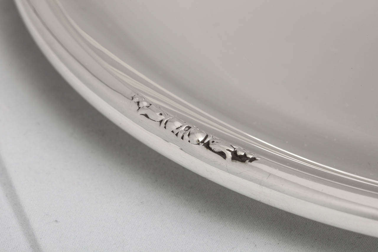 Art Deco Sterling Silver Serving Platter/Tray 2