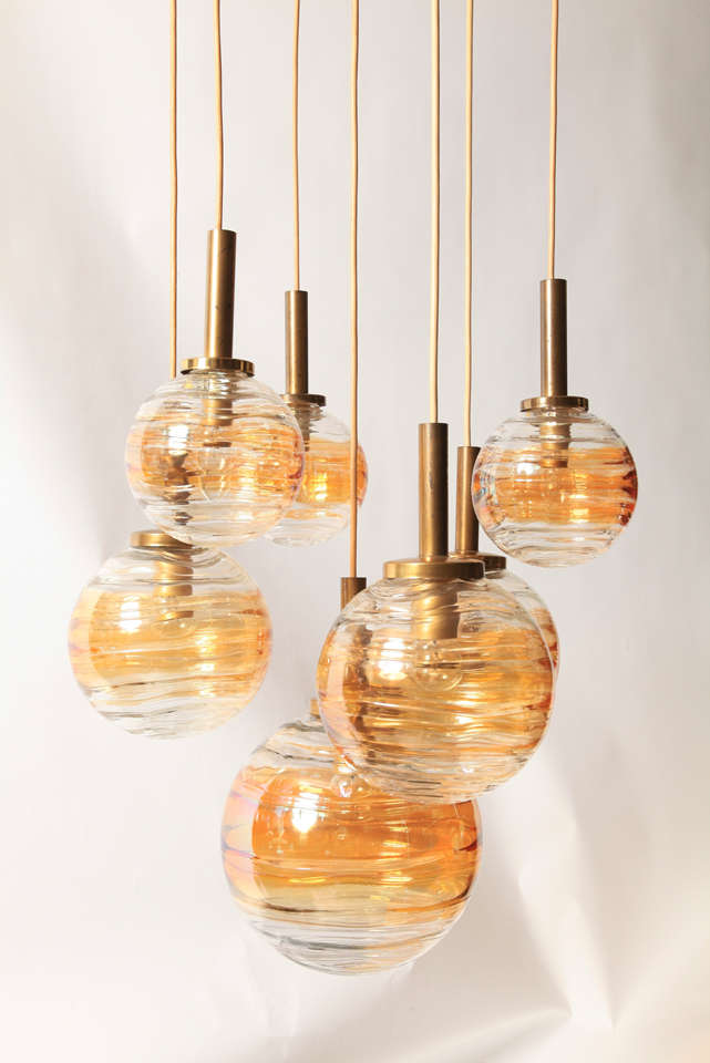 German Doria Cascade Ceiling Light