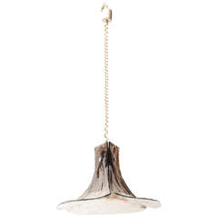 Carlo Nason for Mazzega Flower Petal Ceiling Lamp