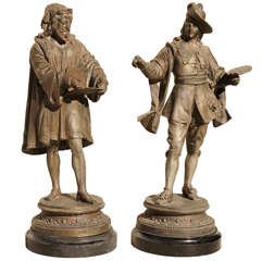Statues of Artists exicuted in Spelter