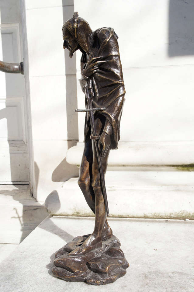Gautier modelled this extraordinary figure of Mephistopheles in the early 1850’s and sent it for display at the Exposition Universelle of 1855. Its idiosyncratic design proved a success and soon after the firm of Duplan et Salles began to cast the