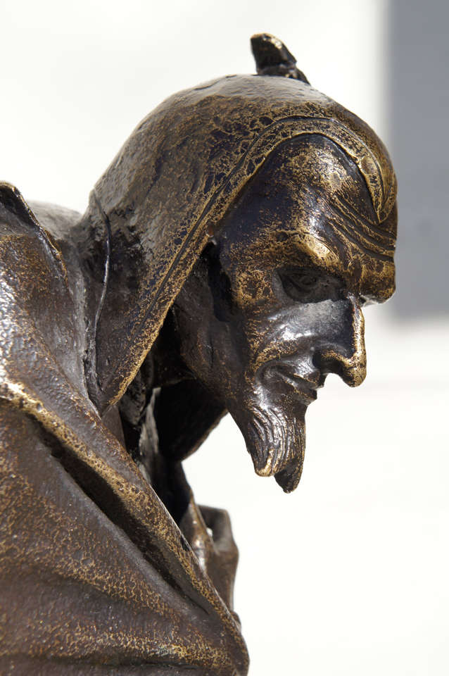 mephistopheles bronze statue