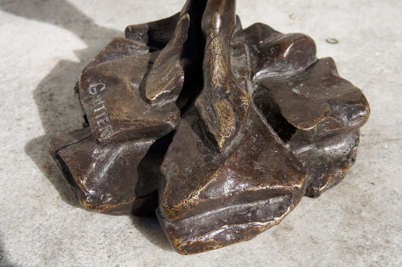 Bronze statue of Mephistopheles by Jacques Louis Gautier In Excellent Condition In Hudson, NY