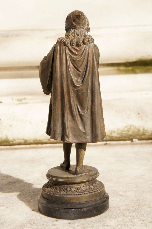 Statues of Artists exicuted in Spelter at 1stDibs