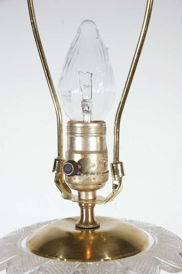 French Bacarrat Style, Crystal Lamp