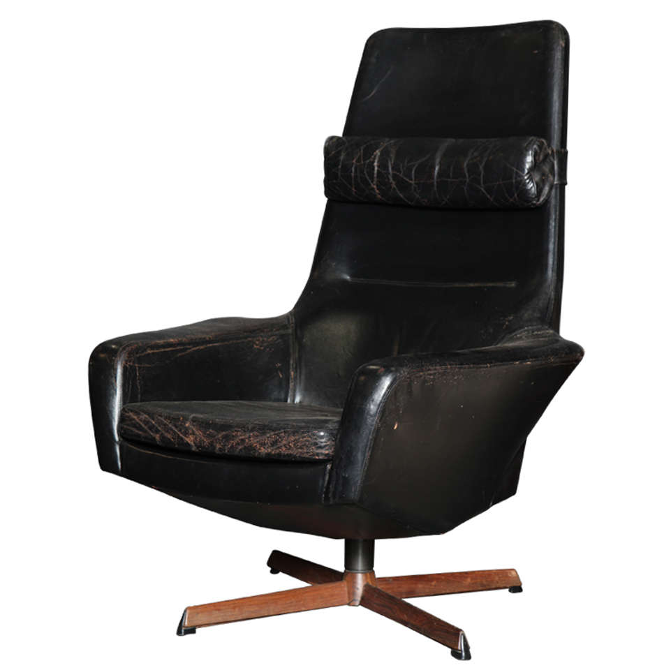 Leather Club Chair by H.W. Klein