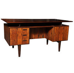 Cantilevered Rosewood Desk