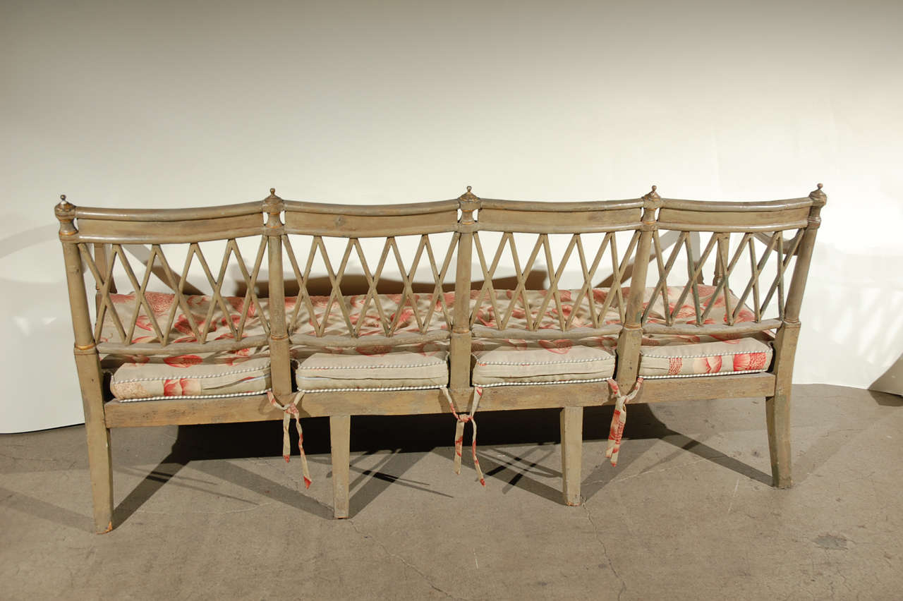 Italian Neoclassical Style Settee