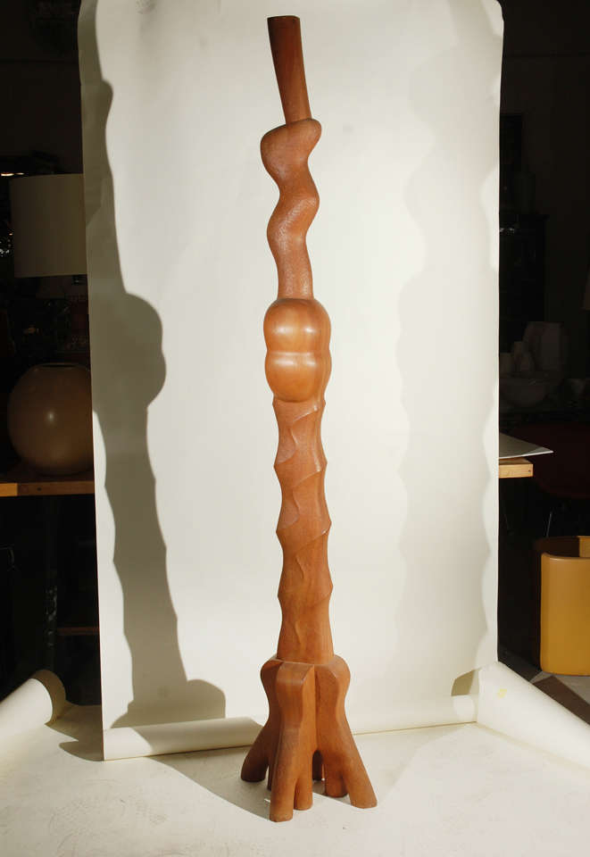 Tall Wood Sculpture