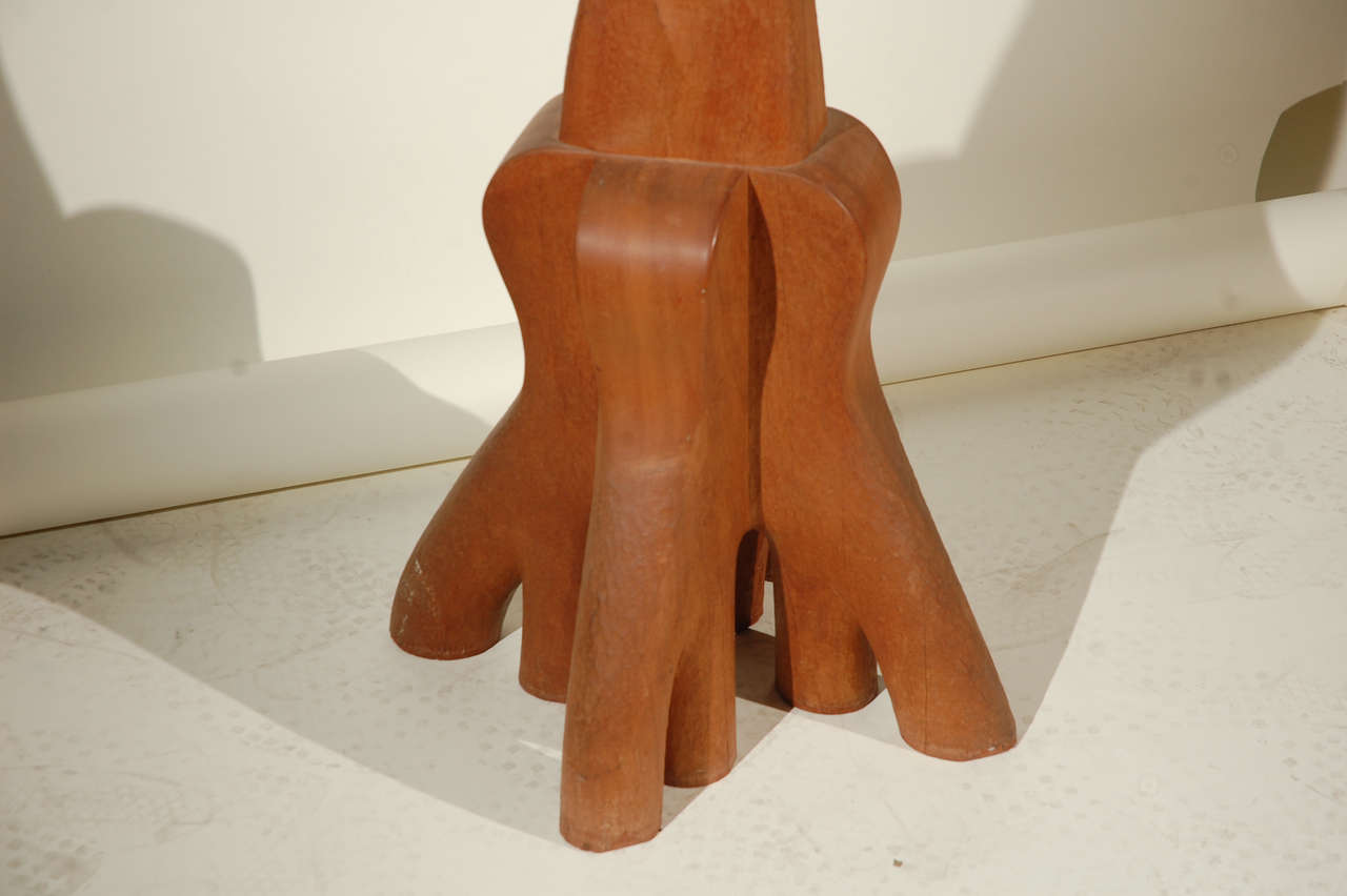 Tall Wood Sculpture In Good Condition In Los Angeles, CA