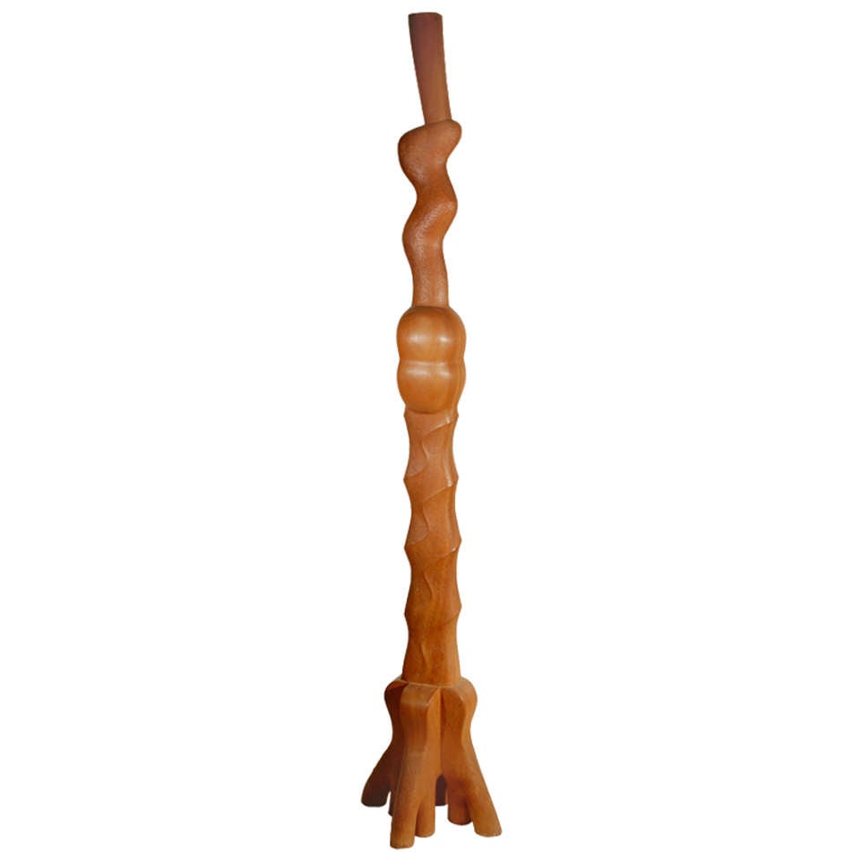 Tall Wood Sculpture