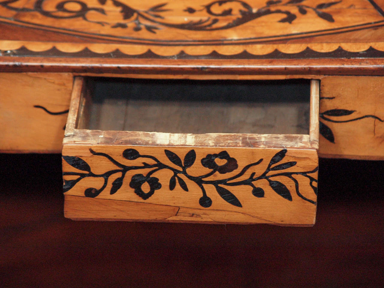18th Century and Earlier Italian Marquetry Inlaid Table