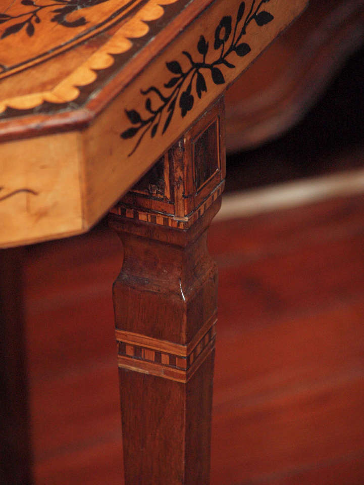 Italian Marquetry Inlaid Table 1