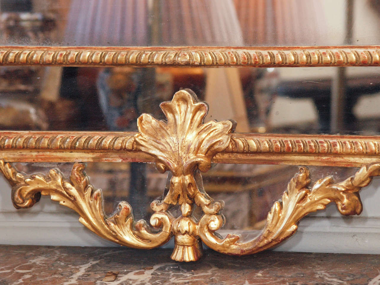 French Regence Giltwood Mirror For Sale 3