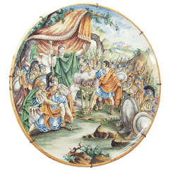 Large Italian Faience Charger 18th c. 6