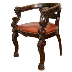 19th Century Oak Fauteuil de Bureau (Desk Chair)