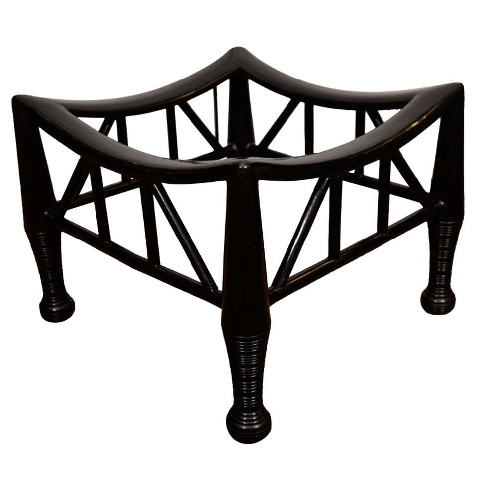 An Ebonized 'Thebes' Stool For Sale