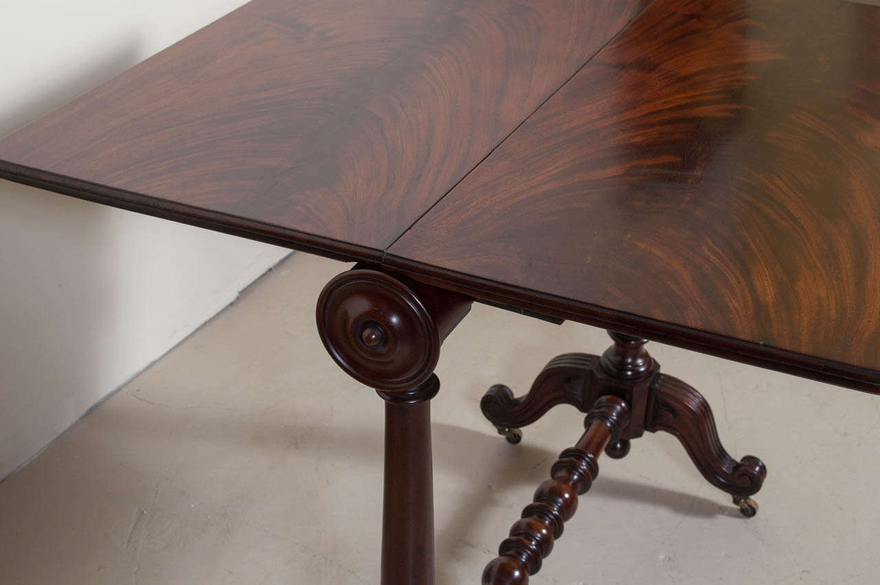 Victorian Flame Mahogany Leaf Lap Table - STORE CLOSING MAY 31ST For Sale 1