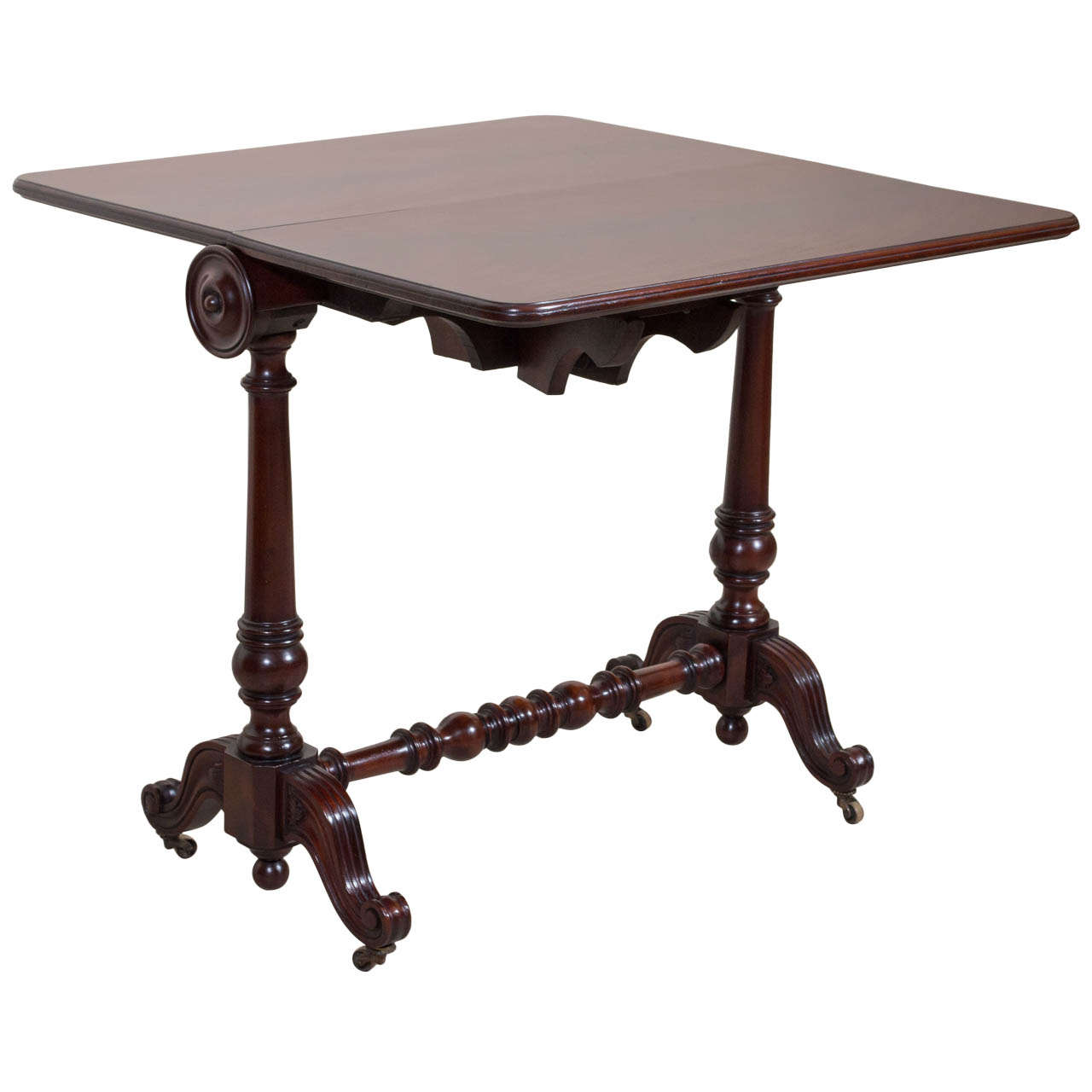 Victorian Flame Mahogany Leaf Lap Table - STORE CLOSING MAY 31ST For Sale
