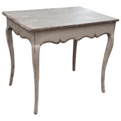 Charming Louis XV Style Painted Tea Table