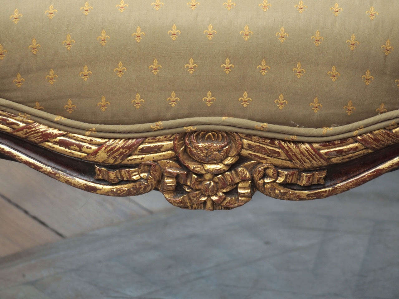 19th Century Pair of Giltwood French Fauteuils