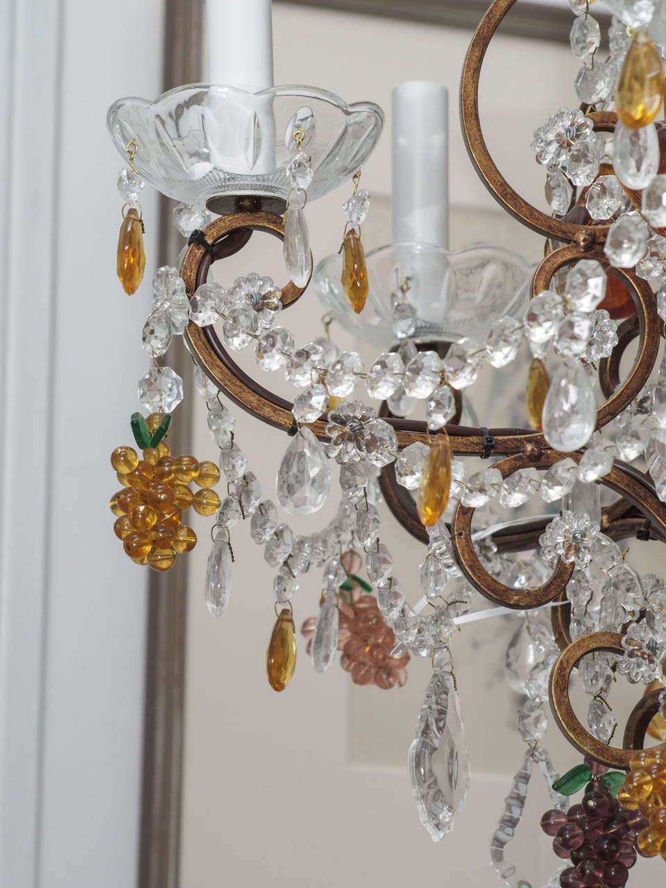 Crystal Chandelier with Grape Motif 2