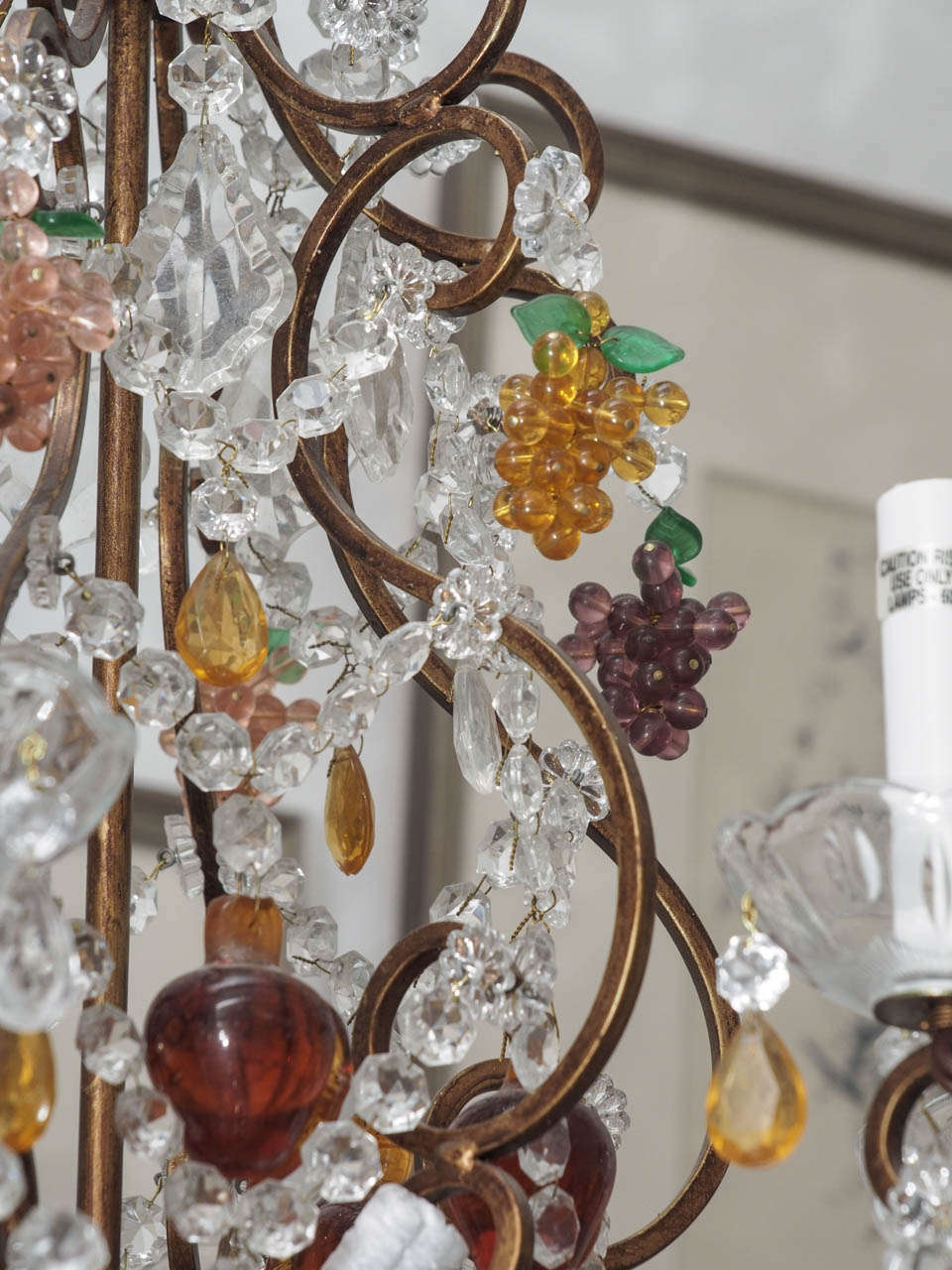 Crystal Chandelier with Grape Motif 5