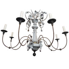 Zinc Finial Chandelier with 8 Lights