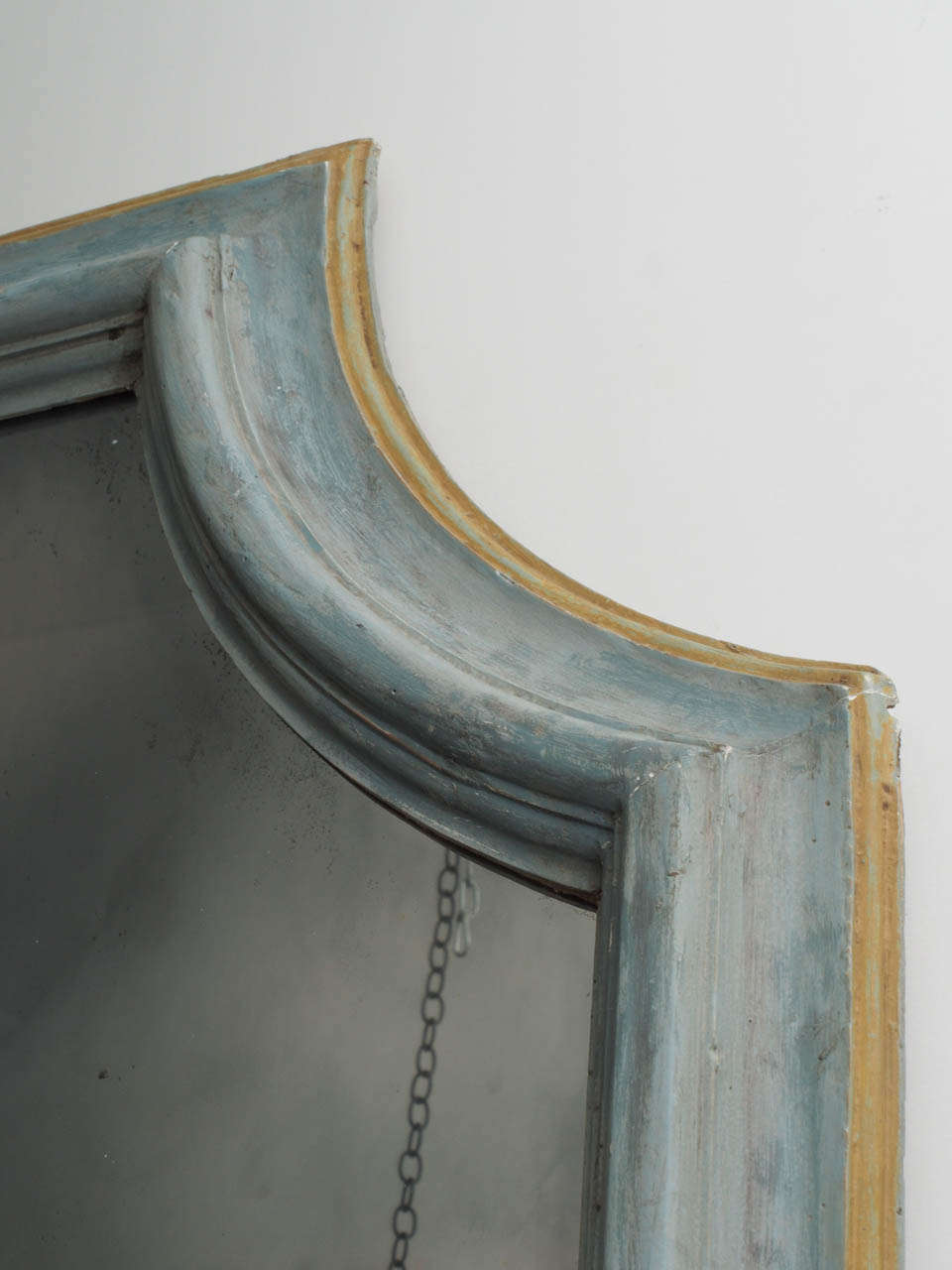 Chic Pair of Painted Wood 19th Century French Mirrors 1