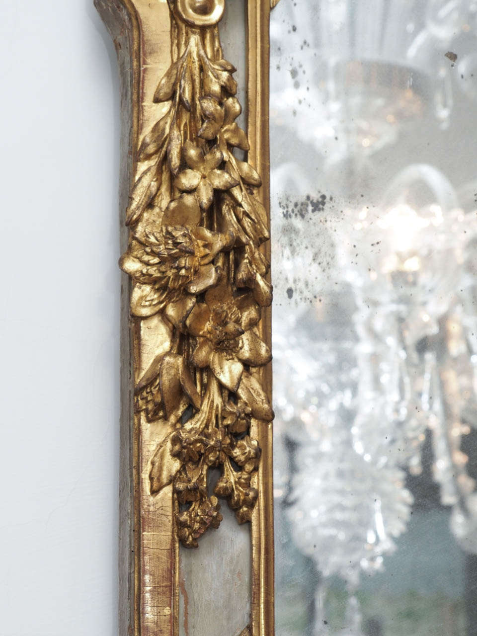 Stunning French Provincial Giltwood Mirror at 1stDibs