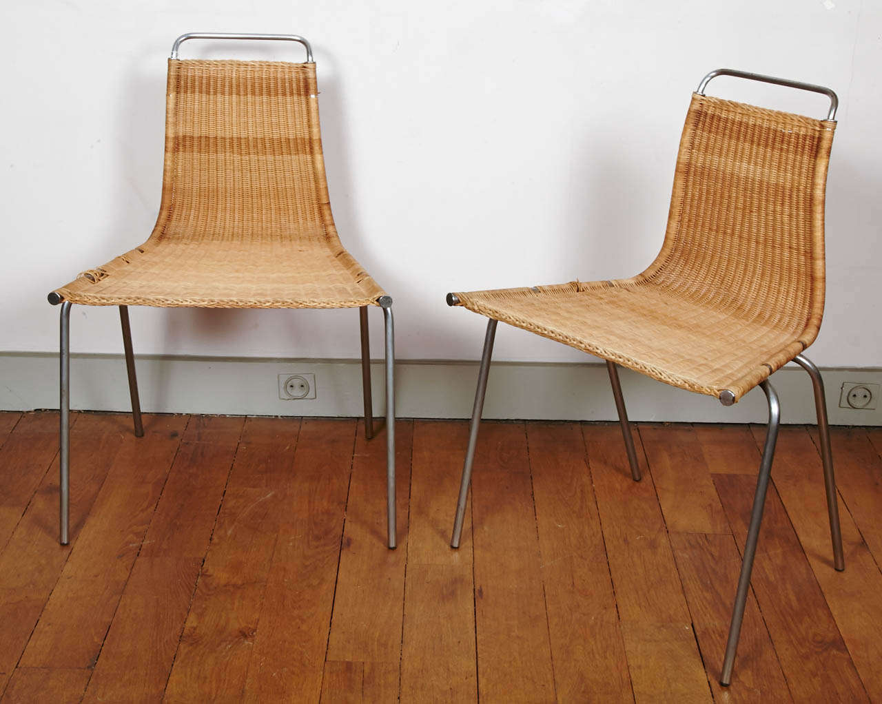 Four lovely and famous PK1 chairs, vintage good global condition