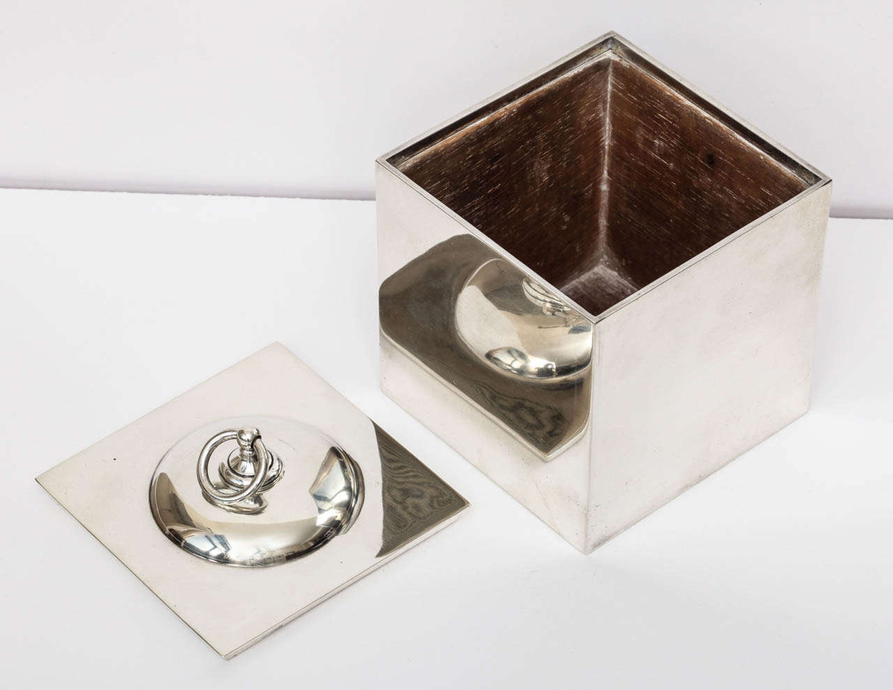 Portuguese Tiffany & Co. Sterling Portugal Silver Box / Tea Caddy