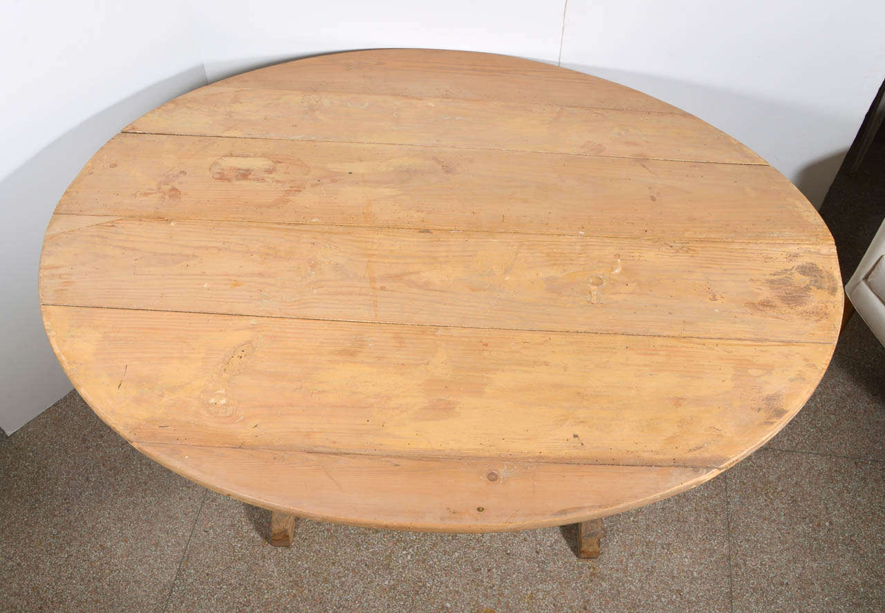 International Style Beech Wood Vineyard Table For Sale