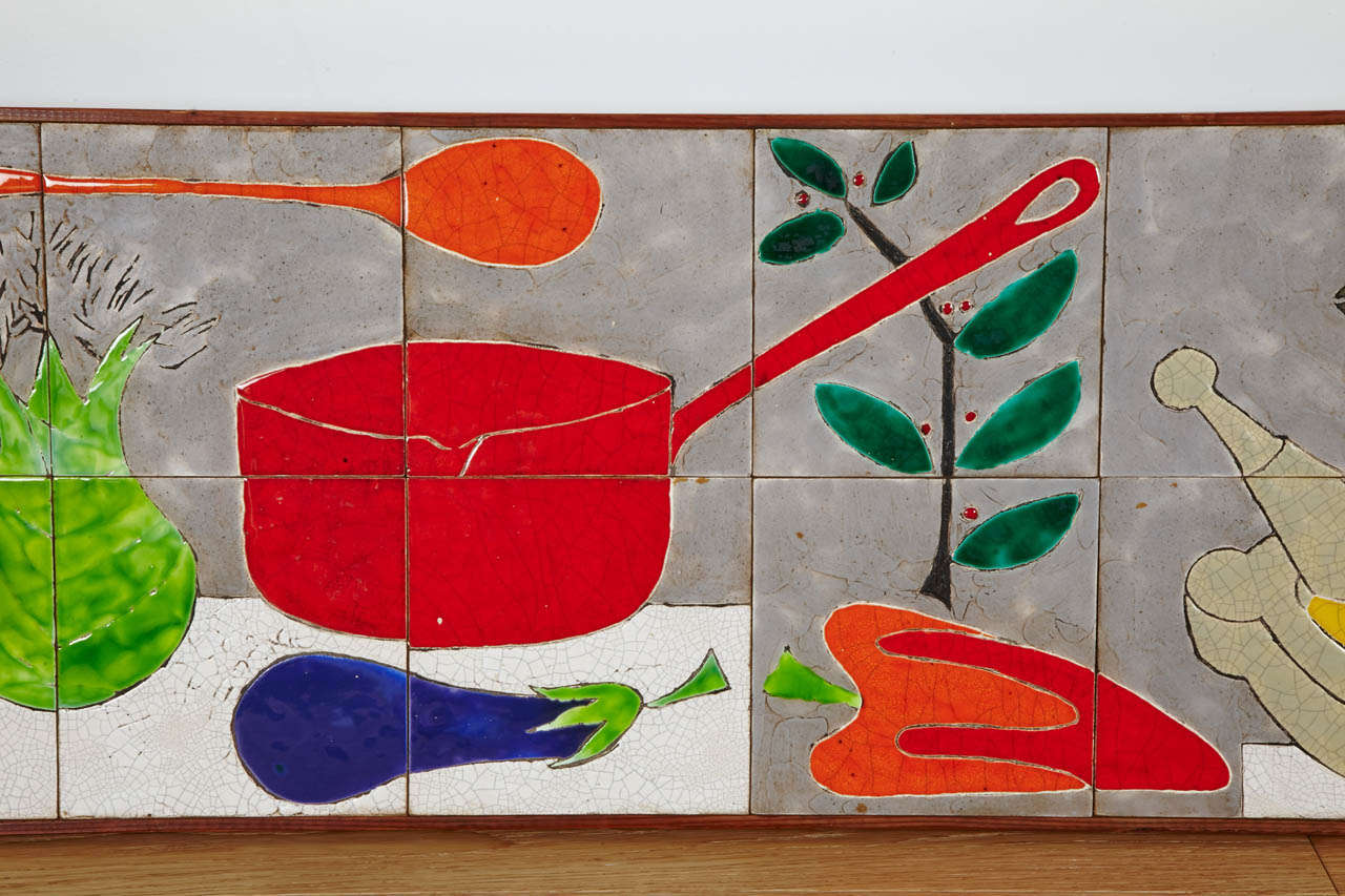 Ceramic panel - Gilbert Valentin - circa 1960 1