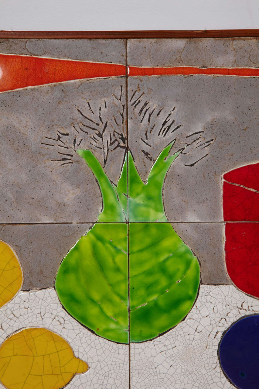 Ceramic panel - Gilbert Valentin - circa 1960 2
