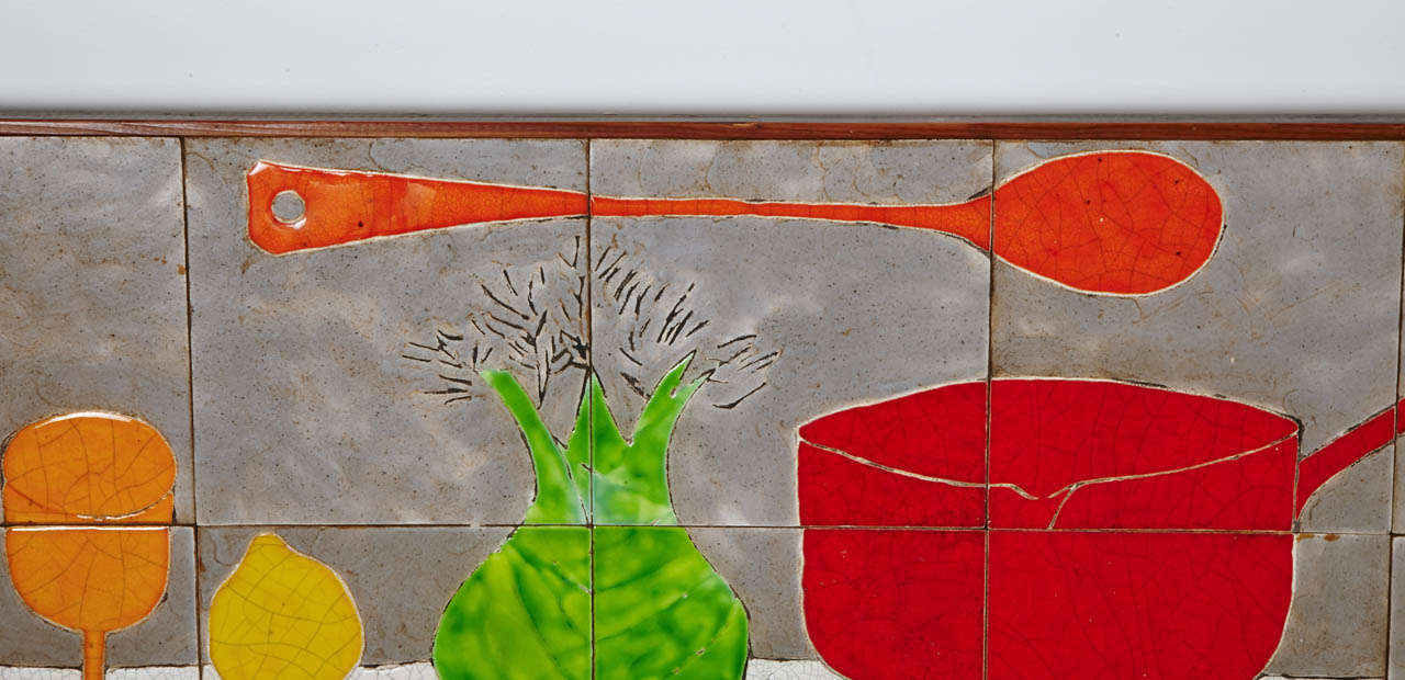 Ceramic panel - Gilbert Valentin - circa 1960 5