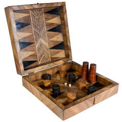 18th Century French Chess, Mill and Backgammon Games Interior